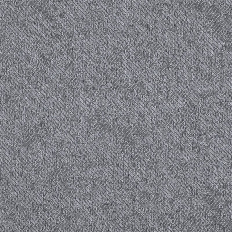 Pemberly Row Textured Fabric Click Clack Convertible Armless Sofa in Light Gray