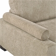 Pemberly Row Microfiber 8-Piece Modular Sectional 300 lbs in Brown