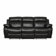 Pemberly Row 2-Piece Manual Reclining Sofa Set with Cup Holders in Black