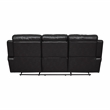 Pemberly Row 2-Piece Manual Reclining Sofa Set with Cup Holders in Black