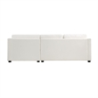 Pemberly Row 2-Piece Textured Fabric Sectional with Right Chaise in Ivory