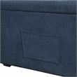 Pemberly Row Textured Reversible Sectional with Pull-Out Bed and Storage in Blue