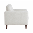 Pemberly Row Mid-Century Loveseat with 2 Pillows 300 lbs in Silver Cloud