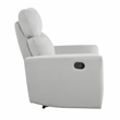 Pemberly Row Velvet Manual Reclining Accent Chair 300 lbs in Gray