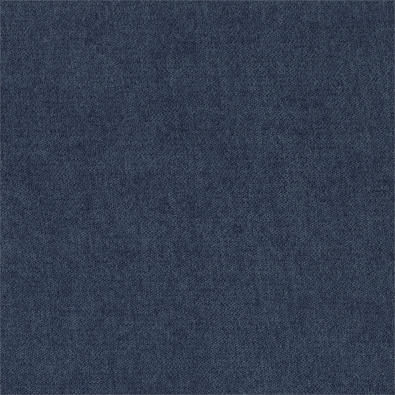 Pemberly Row Textured Fabric Daybed with Trundle and Nailhead Trim in Blue