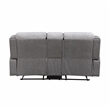 Pemberly Row Two-Tone Chenille 2-Piece Reclining Sofa and Loveseat Set in Gray