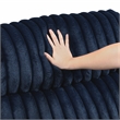 Pemberly Row Corduroy Dual Reclining Loveseat with Console 300 lbs in Blue