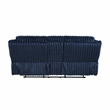 Pemberly Row Corduroy 2-Piece Reclining Sofa and Loveseat Set 300 lbs in Blue