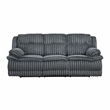 Pemberly Row Corduroy Dual Reclining Sofa 300 lbs per Seat in Dark Gray