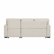 Pemberly Row Boucle Sectional with Right Chaise Pull-Out Bed and USB in Beige