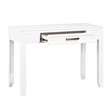 Pemberly Row Wood Writing Desk with Drawer and Bar Pull in White