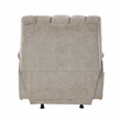Pemberly Row Chenille Rocker Recliner with Foam over Pocket Coils in Light Brown