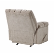 Pemberly Row Chenille Rocker Recliner with Foam over Pocket Coils in Light Brown