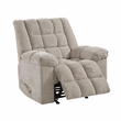 Pemberly Row Chenille Rocker Recliner with Foam over Pocket Coils in Light Brown