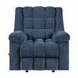 Pemberly Row Chenille Rocker Recliner with Foam over Pocket Coils in Blue