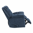 Pemberly Row Chenille Rocker Recliner with Foam over Pocket Coils in Blue
