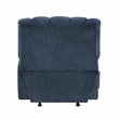 Pemberly Row Chenille Rocker Recliner with Foam over Pocket Coils in Blue