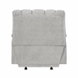 Pemberly Row Chenille Rocker Recliner with Foam over Pocket Coils in Light Gray