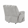 Pemberly Row Chenille Rocker Recliner with Foam over Pocket Coils in Light Gray