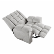 Pemberly Row Chenille Rocker Recliner with Foam over Pocket Coils in Light Gray