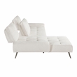 Pemberly Row Chenille 2-Piece Sectional with Left Chaise Adjustable Back - Beige