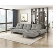 Pemberly Row 2-Piece Sectional with Right Chaise Adjustable Back in Dove Gray