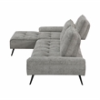 Pemberly Row 2-Piece Sectional with Left Chaise Adjustable Back in Dove Gray