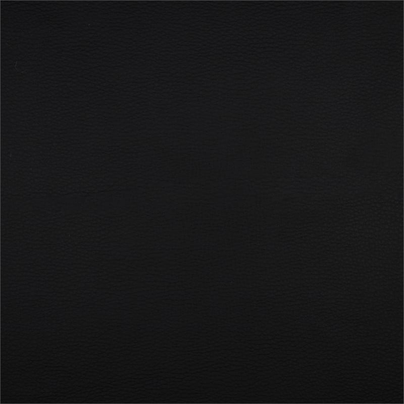 Pemberly Row Faux Leather Power Reclining Loveseat LED USB Console in Black