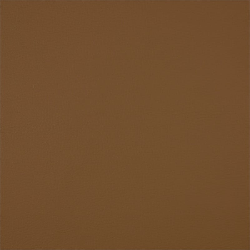 Pemberly Row Faux Leather Power Reclining Loveseat LED USB Console in Brown