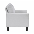 Pemberly Row Textured Fabric Sofa with Flared Arms Pocket Coils in Gray