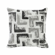 Pemberly Row Sofa Reversible Cushions Nailhead Trim Pillows in Dark Gray