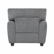Pemberly Row Sofa Reversible Cushions Nailhead Trim Pillows in Dark Gray