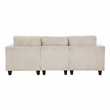 Pemberly Row Corduroy Sofa with USB Charging and Pull-Out Storage in Beige