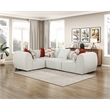 Pemberly Row Chenille 4-Piece Modular Corner Sectional in Beige
