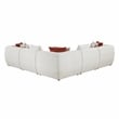 Pemberly Row Chenille 5-Piece Modular Corner Sectional in Beige