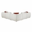 Pemberly Row Chenille 5-Piece Modular Corner Sectional in Beige
