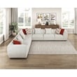 Pemberly Row Chenille 7-Piece L-Shaped Modular Sectional in Beige