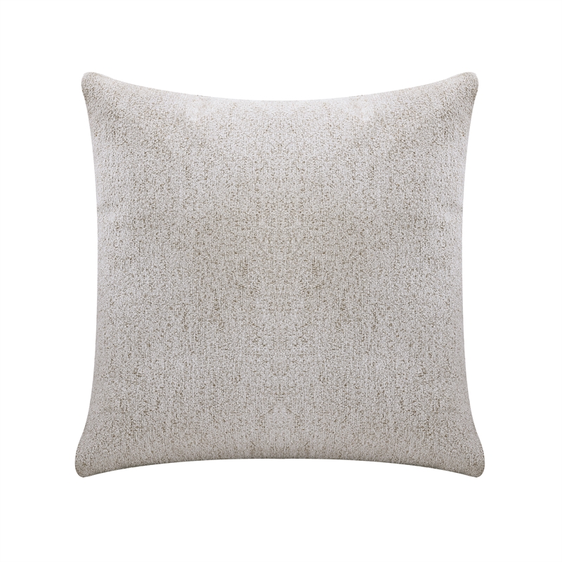 Pemberly Row Chenille 3-Piece Sectional with Pull-Out Bed in Beige