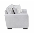 Pemberly Row Textured Microfiber and Corduroy Love Seat in Gray
