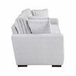 Pemberly Row Textured Microfiber and Corduroy Love Seat in Gray