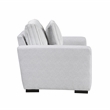 Pemberly Row Textured Microfiber and Corduroy 3-Seat Sofa in Gray