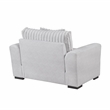 Pemberly Row Textured Microfiber and Corduroy 3-Seat Sofa in Gray