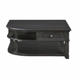 Pemberly Row Elm Veneer Lift Top Cocktail Table with Storage in Charcoal