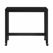 Pemberly Row 3-Piece Nesting Desk Set with Padded Stool in Black