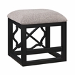 Pemberly Row 3-Piece Nesting Desk Set with Padded Stool in Black