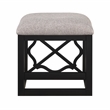 Pemberly Row 3-Piece Nesting Desk Set with Padded Stool in Black