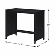 Pemberly Row 3-Piece Nesting Desk Set with Padded Stool in Black