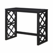 Pemberly Row 3-Piece Nesting Desk Set with Padded Stool in Black