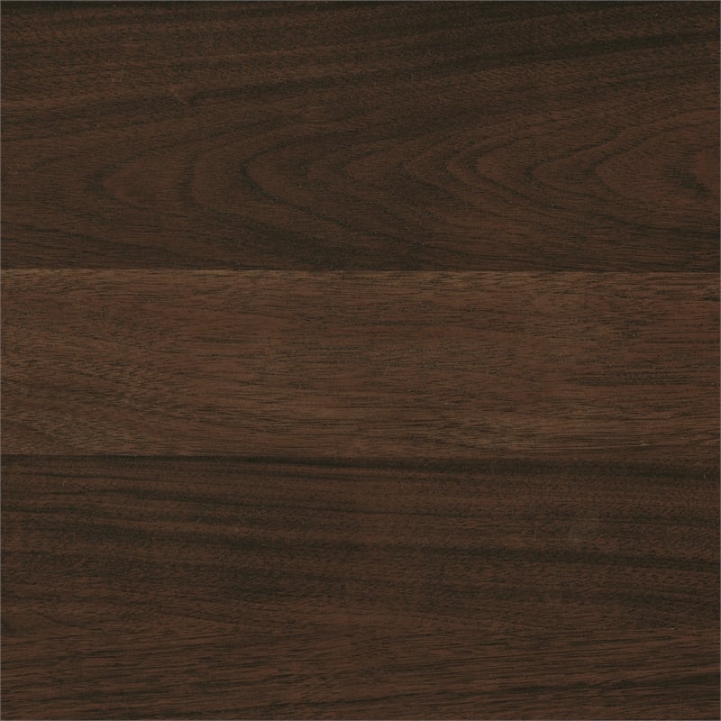 Pemberly Row Walnut Veneer Sofa Table with Tambour Doors in Walnut