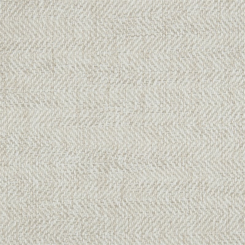 Pemberly Row Textured Fabric 2-Piece Sofa and Ottoman Set in Ivory